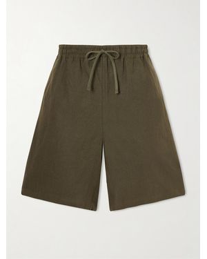Aimé Leon Dore Linen Shorts - Green