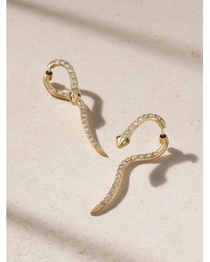 Ileana Makri Boa 18-Karat Diamond Earrings - Natural