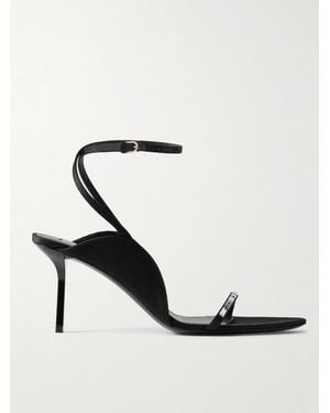 Victoria Beckham Eliza Crystal-Embellished Satin Sandals - White