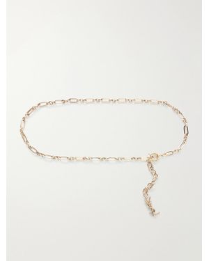 Saint Laurent Tone Belt - Natural