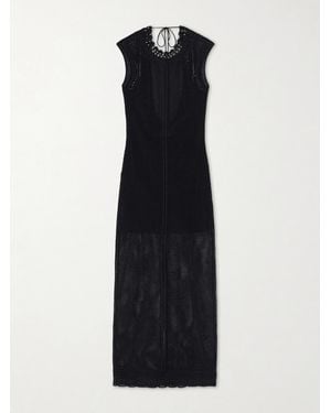 Isabel Marant Metaya Crocheted Cotton-Blend Coverup - Blue
