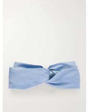 Jennifer Behr Novarella Silk-Faille Headpiece - Blue