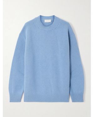 High Sport Georgia Pullover Aus Einer Woll-Kaschmirmischung Mit Stickerei - Blau
