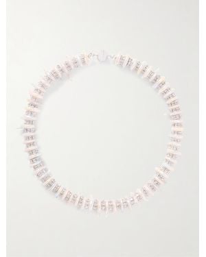 Julietta Tour De Cou En Métal, Perles Et Cristaux Cleo - Neutre