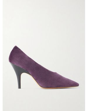Le Monde Beryl Petra 100 Velvet Pumps - Purple