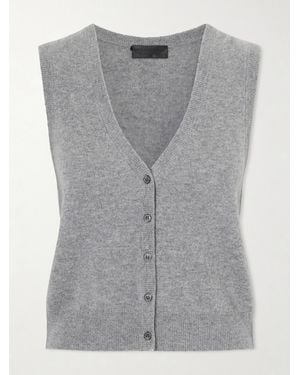 Nili Lotan Porter Cashmere Sweater Vest - Gray