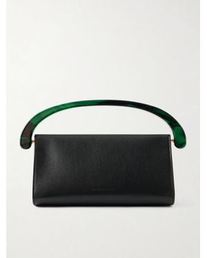 Dries Van Noten Leather Shoulder Bag - Black