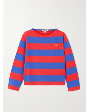 Bode Striped Cotton Jumper - Red