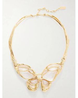 Chloé A La Plage-Tone And Resin Necklace - Natural