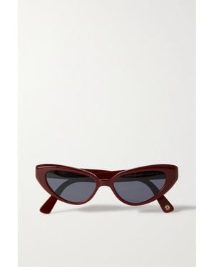 Kimeze Zawe Cat-Eye Acetate Sunglasses - White