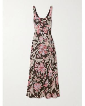 Alix Of Bohemia Adele Floral-Print Silk Maxi Dress - Multicolour