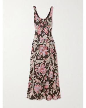 Alix Of Bohemia Adele Floral-Print Silk Maxi Dress - Multicolor