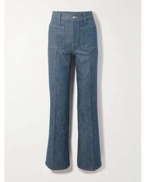 Loro Piana Lamark High-Rise Flared Jeans - Blue