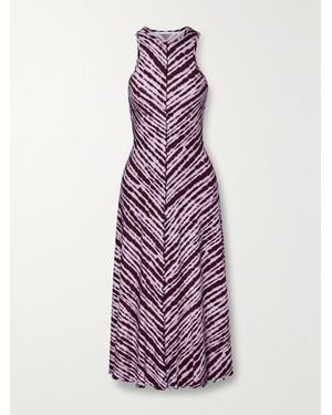 Proenza Schouler Tie-Dyed Stretch-Jersey Maxi Dress - Purple