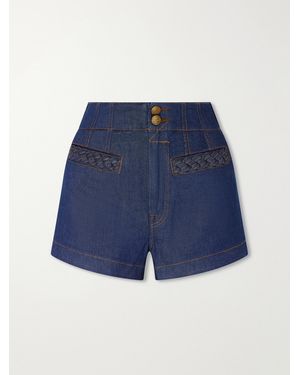 Zimmermann Aster Denim Short - Blue