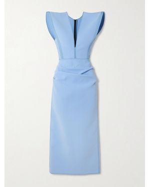 Maticevski Wingtip Midikleid Aus Crêpe - Blau