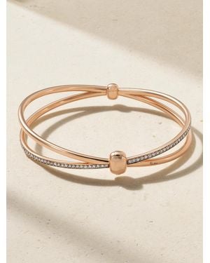 Pomellato Together Armreif Aus 18 Karat Roségold Mit Rhodiumauflage Und Diamanten - Natur