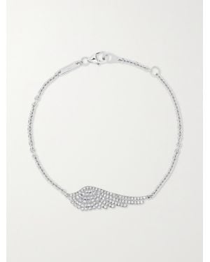 Garrard Wings Classic 18-Karat Diamond Bracelet - Metallic