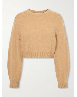KHAITE Masie Wool And Cashmere-Blend Jumper - Natural