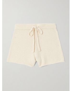 The Elder Statesman Cotton Shorts - Natural