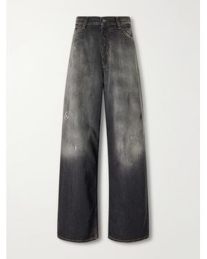Acne Studios Mid-Rise Wide-Leg Jeans - Gray