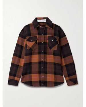 God's True Cashmere Checked Cashmere Shirt - Brown