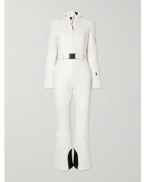 Perfect Moment Jg Belted Padded Down Ski Suit - White
