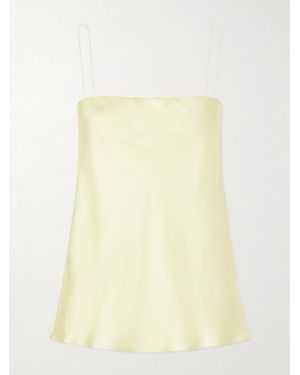 Another Tomorrow Silk-Twill Camisole - Yellow