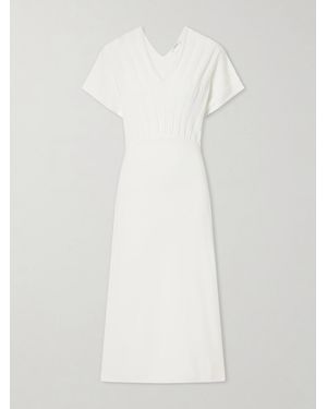 Max Mara Woven Midi Dress - White