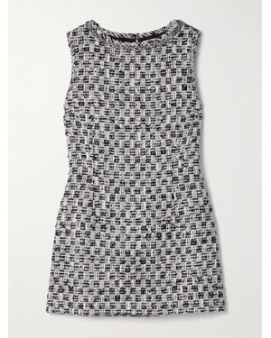 LIBEROWE Moorgate Metallic Cotton-Tweed Mini Dress