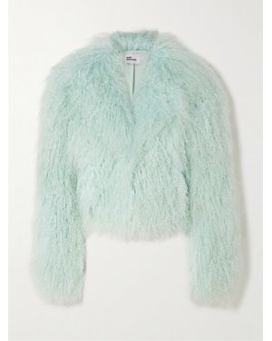 Self-Portrait Shearling Jacket - Green