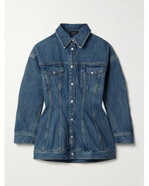 Wardrobe NYC Contour Denim Jacket - Blue