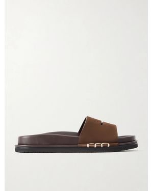 JW Anderson Fussbett Suede Slides - White