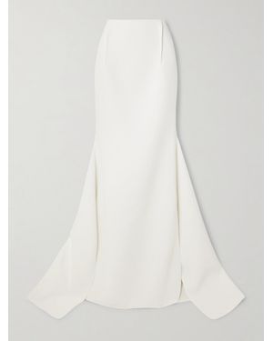 Maticevski Snaking Asymmetric Crepe Skirt - White