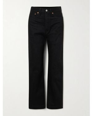 RRL High-Rise Wide-Leg Jeans - Black
