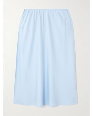 Lisa Yang Midirock Aus Satin Aus Einer Seidenmischung - Blau