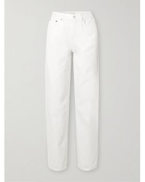 Loulou de Saison Samur Hoch Sitzende Jeans Mit Geradem Bein Aus Bio-Denim - Weiß