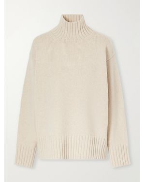 Rohe Wool And Cashmere-Blend Turtleneck Jumper - Natural