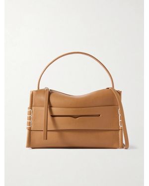 JW Anderson Loafer Whipstitched Leather Shoulder Bag - Brown