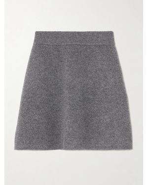 Lisa Yang Clare Cashmere Mini Skirt - Gray