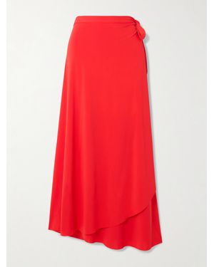 Eres Julieta Midi-Wickelrock Aus Stretch-Jersey - Rot