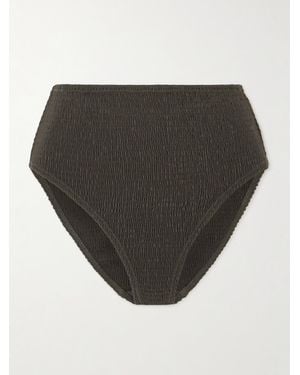 TOTEME Bikini-Höschen Aus Gerafftem Recyceltem Stretch-Material - Grau