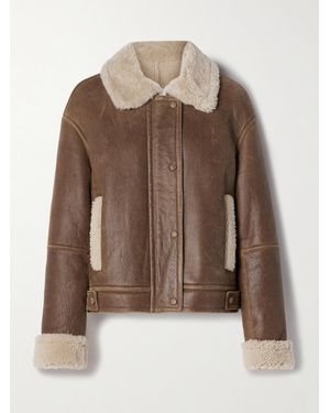 Yves Salomon Shearling Jacket - Brown