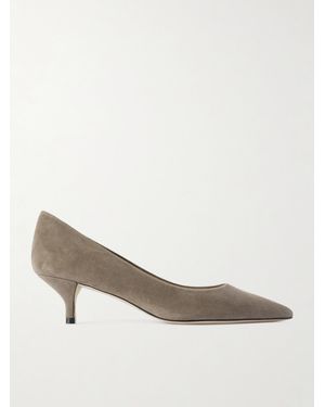 Stuart Weitzman Stuart Pumps Aus Veloursleder - Natur