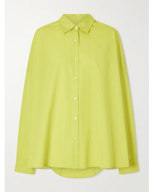 Dries Van Noten Darted Cotton-Poplin Shirt - Yellow