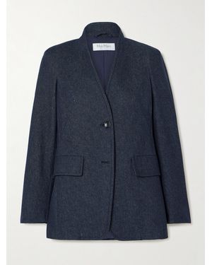 Max Mara Beatrice Denim Blazer - Blue