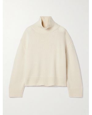 Nili Lotan Omaira Wool Turtleneck Sweater - Natural