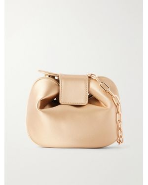 Gabriela Hearst Soft Demi Satin Clutch - Natural