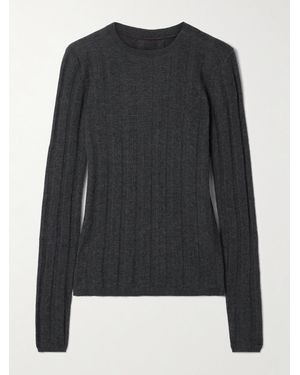 Veronica de Piante Maya Ribbed Cashmere Sweater - Black