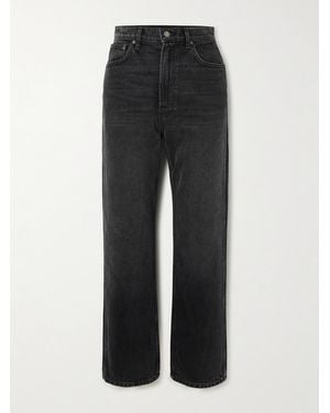 B Sides Plein High-Rise Straight-Leg Jeans - Black